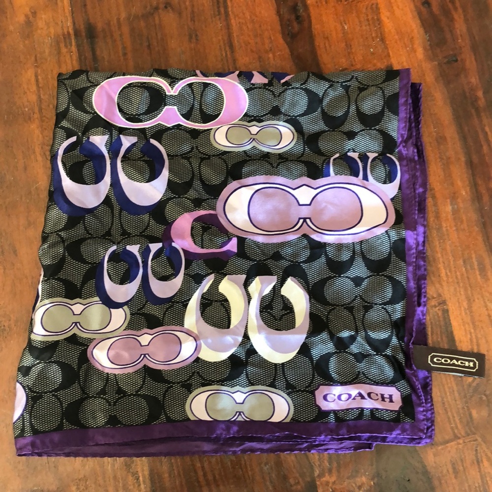 Coach silk scarf